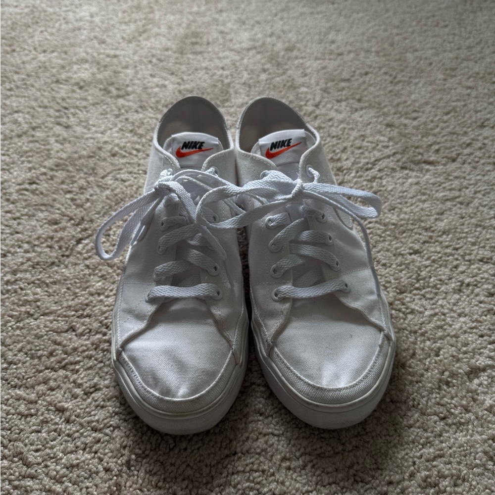 Nike White Canvas Sneakers